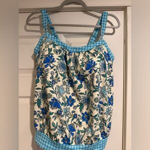 Lands’ End Blouson Tankini Swimsuit Top